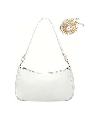 Y2K Vegan Leather Mini Hobo Shoulder Bag Convertible Crossbody Clutch